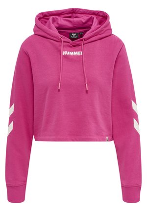 HMLLEGACY CROPPED  - Sweat à capuche - raspberry rose
