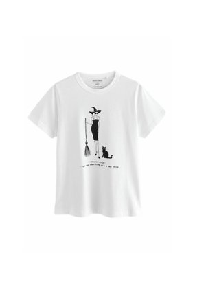 Next REGULAR FIT WICKED WITCH HALLOWEEN GRAPHIC  - Trükipildiga T-särk - white