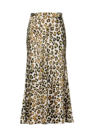 FARETTO - Falda larga - beige marrone