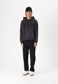 Hollister Co. BOXY CROP TECH LOGO - Mikina - phantom