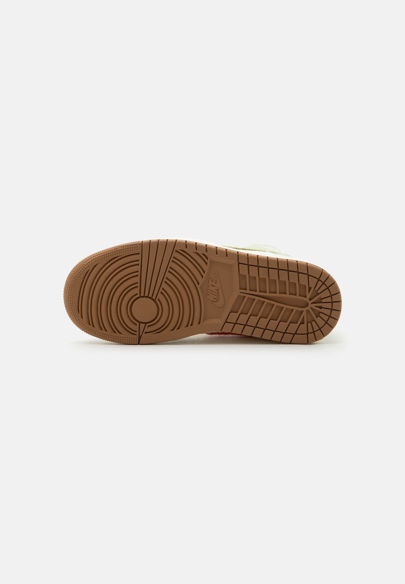 AIR JORDAN 1 MID SE - Vysoké tenisky - olive aura/pearl white/lawn/university blue