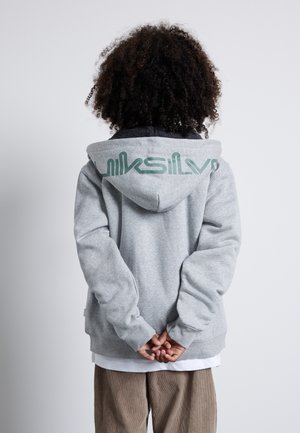 BEST WAVE SHERPA YOUTH - Mikina na zip - light grey heather