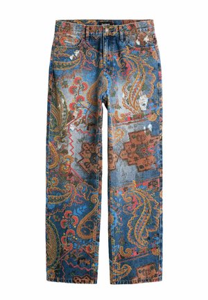 Desigual, PRINTED JEANS - Vaqueros rectos - blue