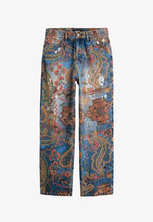 Desigual, PRINTED JEANS - Vaqueros rectos - blue