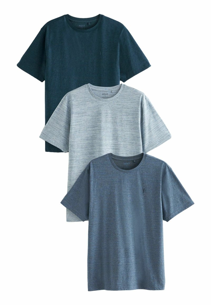 Next STAG 3 PACK REGULAR FIT - Nyomott mintás póló - blue navy