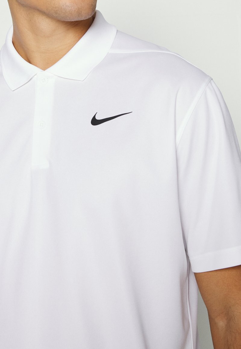 Solid Polo Nike Polo Ohne Kragen Nike Golf SOLID Poloshirt White