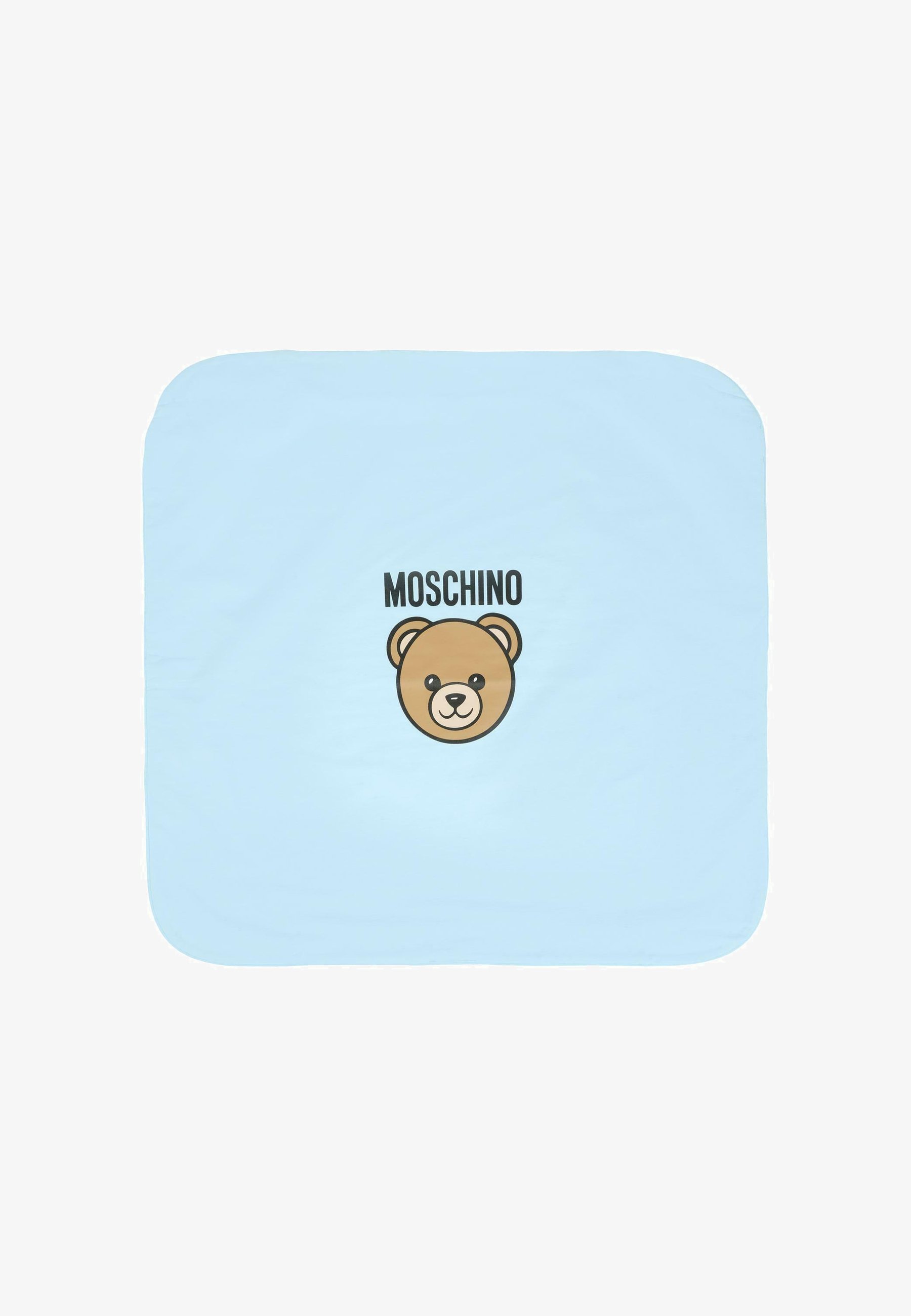 MOSCHINO Kocyk dla niemowląt/jasnoniebieski