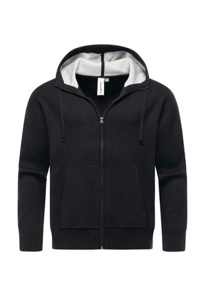 KAPUZEN - Sweater met rits - black