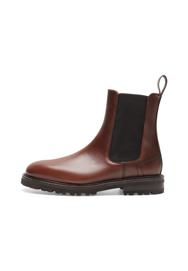 Henry Stevens BONNIE CB5 - CHELSEA - Enkellaarsjes met plateauzool - mittelbraun