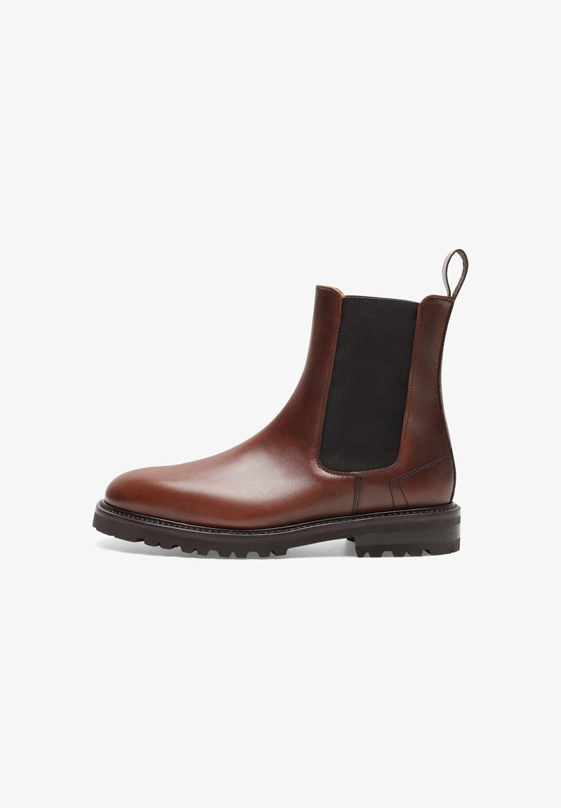 Henry Stevens BONNIE CB5 - CHELSEA - Enkellaarsjes met plateauzool - mittelbraun