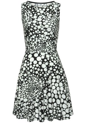 Day dress - schwarz-weiß-bedruckt