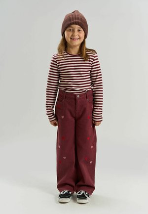 The New, TNMOORE L_S RIB TEE - Maglietta a manica lunga - gardenia striped