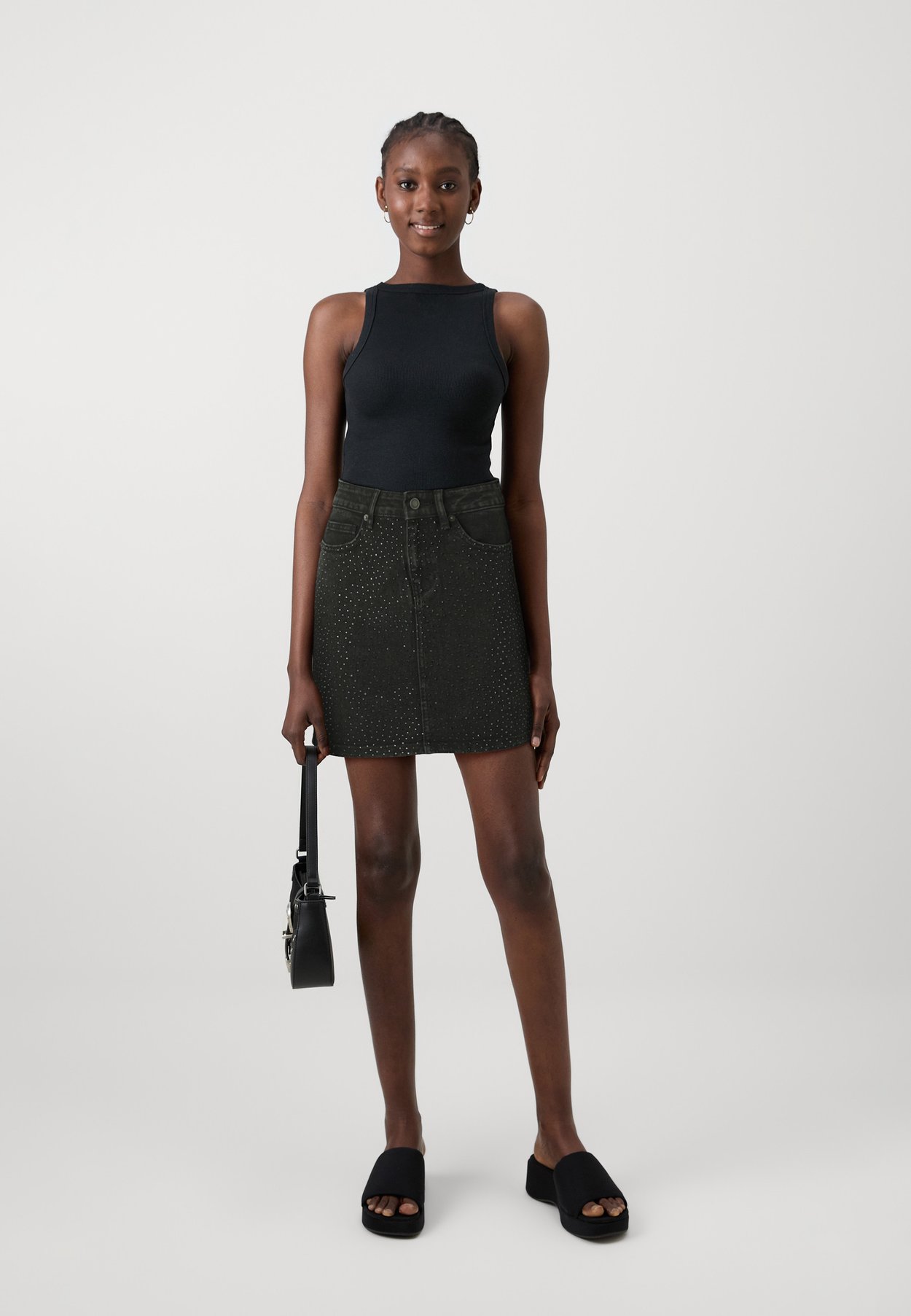 ONLKAMMA RHINESTONE SHORT SKIRT