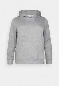 ONPNETTA LOUNGE HOOD - Camisola com fecho - grey melange