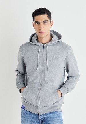 Red Bull Racing x Pepe Jeans RED BULL RACING ZIP LOGO HOODY - Lukuga pusa - marl grey