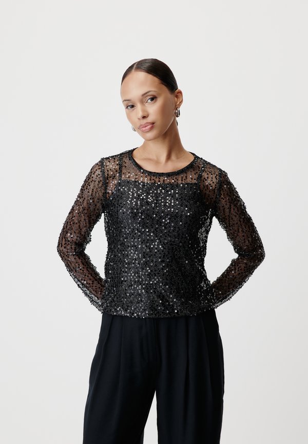 MAREEN LONGSLEEVE - Long sleeved top - schwarz