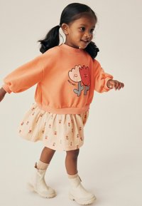 Next LONG SLEEVE - REGULAR FIT - Vestido informal - peach pink