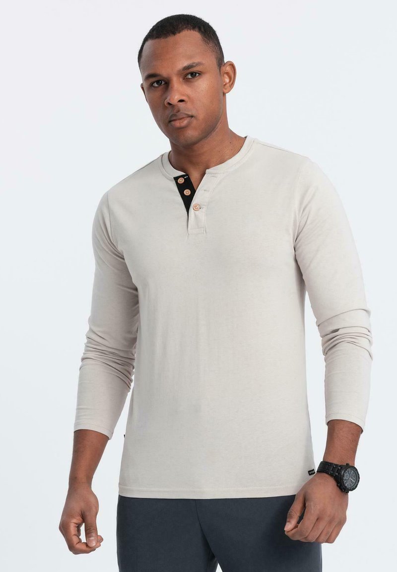 Maglietta Manica Lunga Uomo Fruit Of The Loom Baseball Bianco Rosso