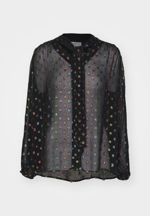 Never Fully Dressed MULTI SPARKLE BOW FLORA - Skjortebluse - black
