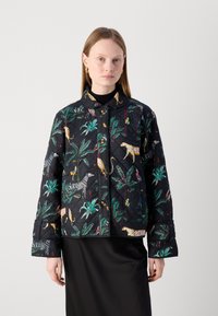 Lollys Laundry QUILTED JACKET - Giacca da mezza stagione - washed black
