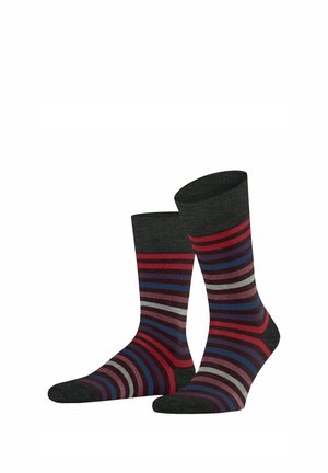 FALKE, TINTED STRIPE - Chaussettes - barolo