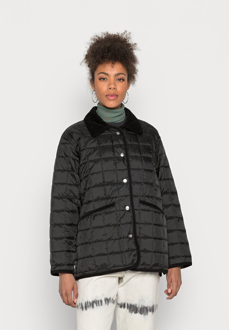 Weekday WHITNEY RIDING JACKET - Casaco leve - tar black