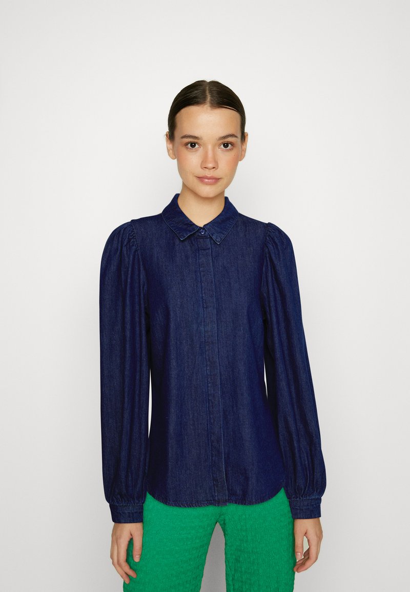 Vero Moda VMNILY - Camicia - dark blue denim