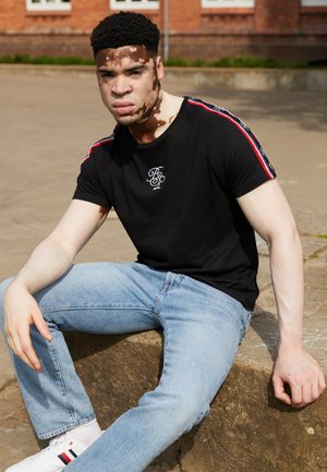 Print T-shirt - jet black/optic white