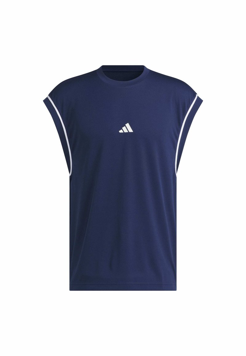 adidas Performance BOS TANK - Sports T-shirt - team navy blue/blue ...