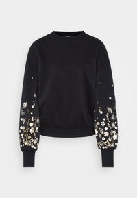 ONLY Tall ONLBROOKE FOIL O NECK - Φούτερ - black/gold-colored