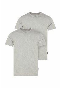 Harlem Soul 2ER-PACK - Basic T-shirt - greymelange   greymelange