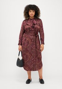 Lauren Ralph Lauren Woman ADEOLA LONG SLEEVE DAY DRESS - Dnevna haljina - burgundy/multi