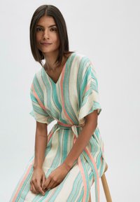 hessnatur MIDI RELAXED - Freizeitkleid - jadegrün