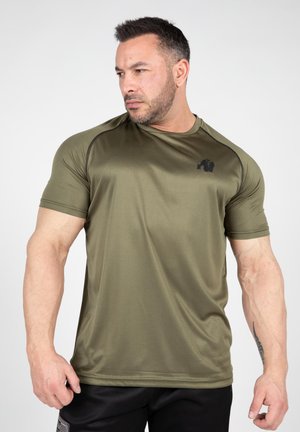 PERFORMANCE - Print T-shirt - dark green