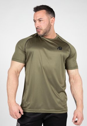 PERFORMANCE - Apdrukāts T-krekls - dark green