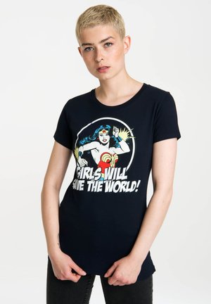 WONDER WOMAN - T-shirt print - dunkelblau