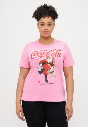 CARCOCA COLA XMAS LIFE  - Majica kratkih rukava s printom - sachet pink