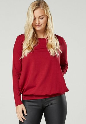LAYERED  - Long sleeved top - crimson