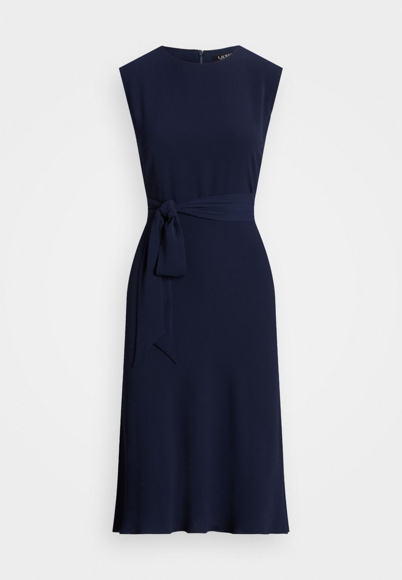 Lauren Ralph Lauren BELTED BUBBLE CREPE DRESS - Nappali ruha - lighthouse navy