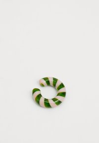 Fiorucci STRIPED EAR CUFF - Jedna náušnice - pink/dark green