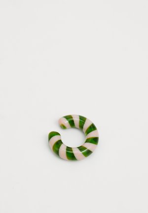 Fiorucci, STRIPED EAR CUFF - Üksik kõrvarõngas - pink/dark green