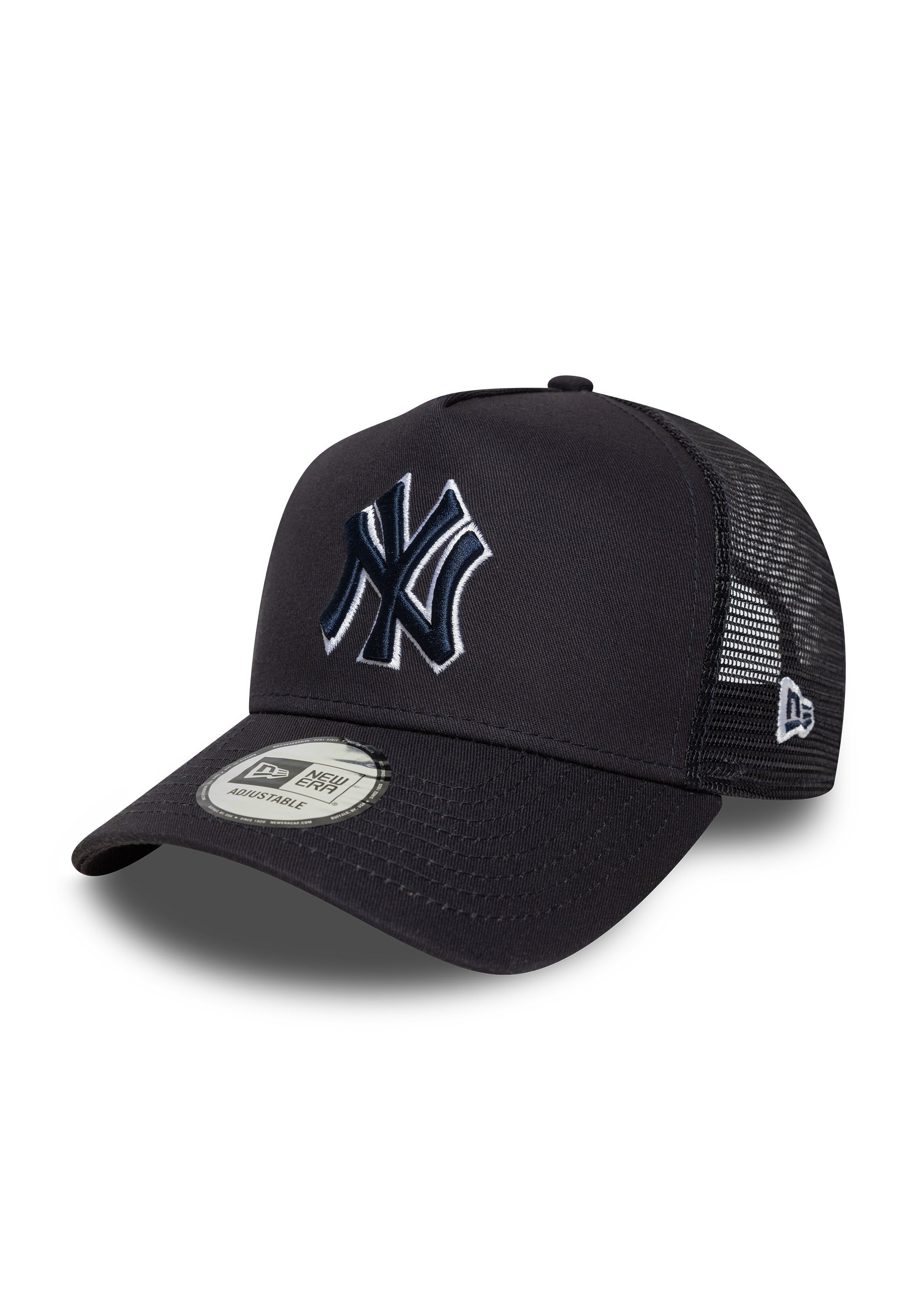 New Era 9Forty New York Yankees Outline Strap Cap - Adjustable Navy Blue Baseball Hat - View #12