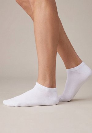 camano, 7 PACK UNISEX - Sneaker-sokker - 2x pink mel/ 2x white/ 2x pink rose/ 1x fog melange