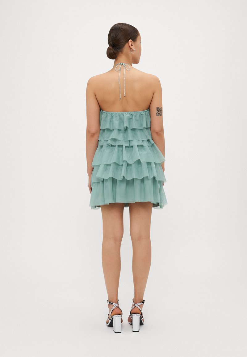 princess polly baby blue dress Tamy Light Blue Short Chiffon Dress with Sweetheart Neckline