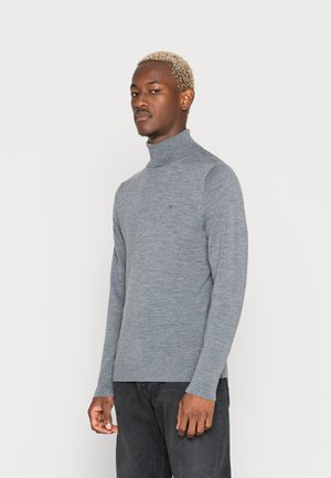 TURTLE NECK - Strikkegenser - mid grey heather