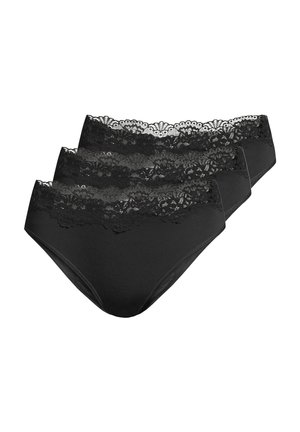 3ER PACK ROMANCE - Slip - schwarz