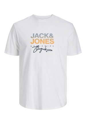 Jack & Jones, PLUS SIZE - Tričko s potlačou - bright white