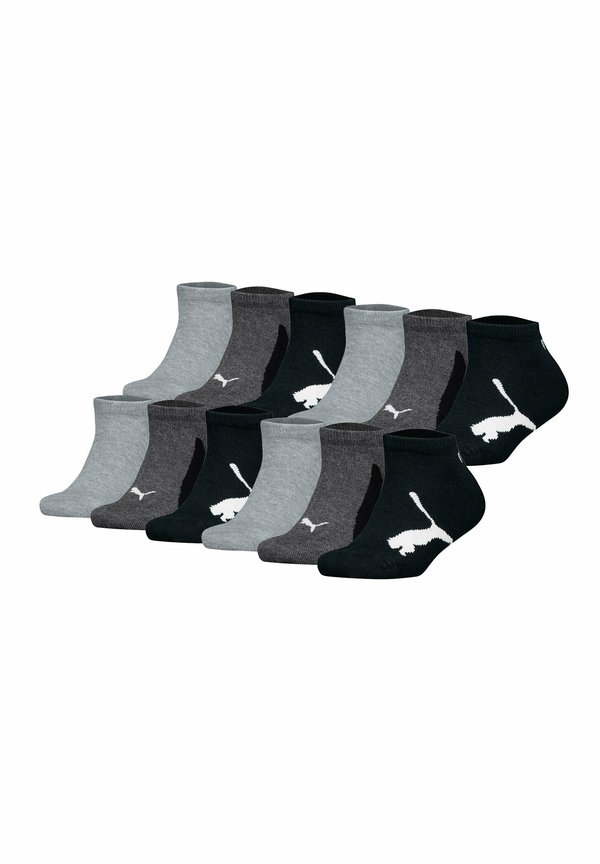 12 PACK - Socken - schwarz grau