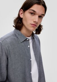 QS Overhemd - tiefblau