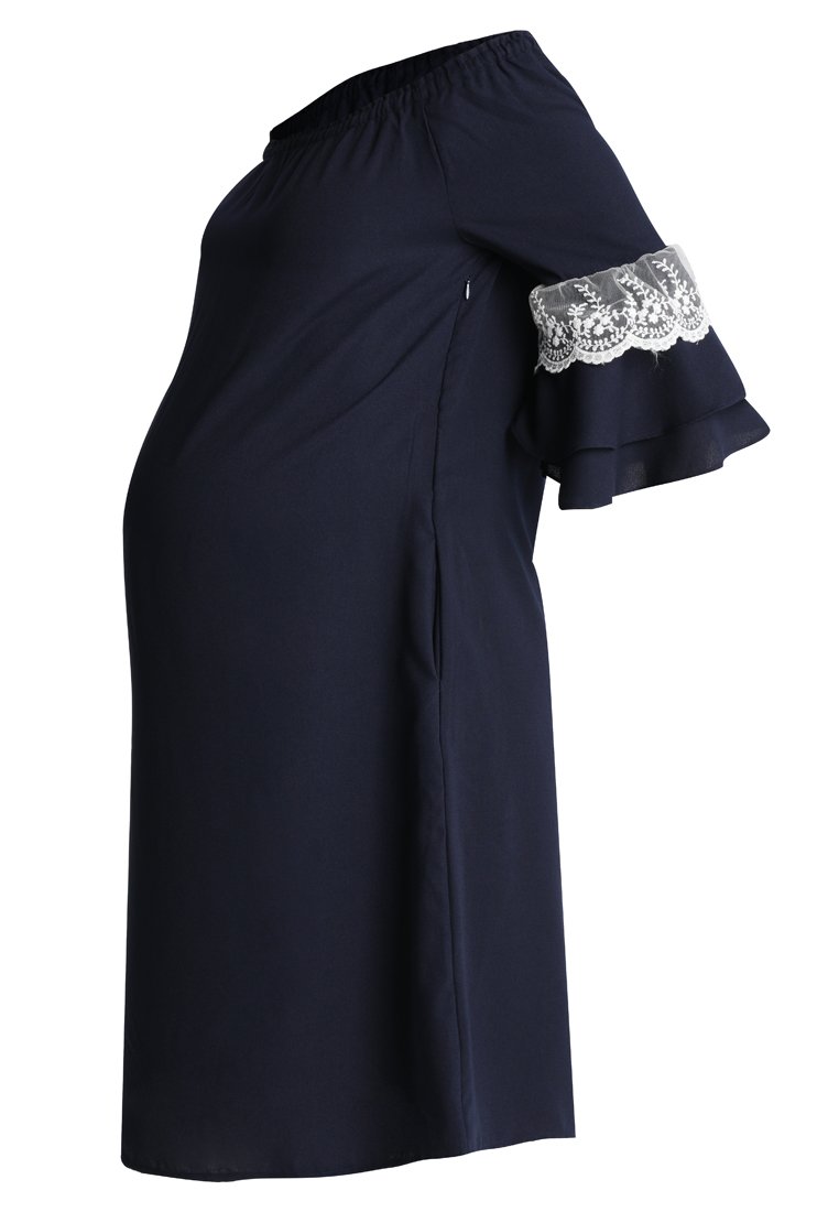 Spring Maternity Jurk donkerblauw Spring Maternity Jurk donkerblauw